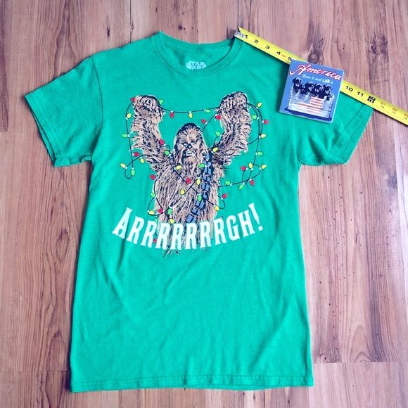 NEW FIFTH SUN STAR WARS Chewbacca Shirt Small Green Men’s UNISEX NWOT - Picture 6 of 12